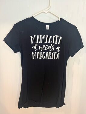Mamacita Needs a Margarita Graphic Tee - Black